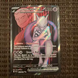 Pokemon TCG Team Rockets Mewtwo EX 213/182 Ultra Rare Destined Rivals - Image 1