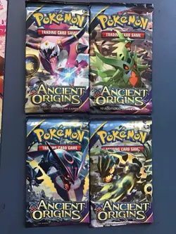 Pokemon TCG | XY Ancient Origins | 4 Booster Packs | Art Set | New - Image 1