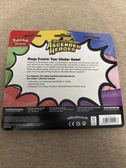 Pokemon TCG Charmander Tech Sticker Collection Ascended Heroes 3 Pack Blister - Image 2