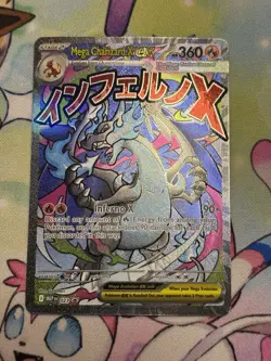 Mega Charizard X ex 023 Pokemon TCG Me: Mega Evolution Black Star Promo Holo - Image 1