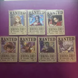 One piece Wanted Poster Holo lot - Original The Pirate King CCG set - Image 1