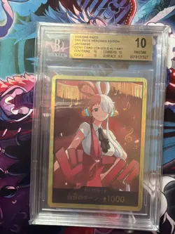 BGS 10DON!! Card Uta Gold Parallel EB03 ONE PIECE Card Heroines Edition Japanese - Image 1
