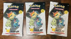 LOT OF NINE (9) 2021 Pokemon First Partner Packs w/ 27 Jumbo cards and 18 packs - Image 4