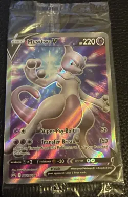 Mewtwo V SWSH229 SWSH: Sword & Shield Holo Sealed Promo Pokemon Card Sealed NM - Image 1