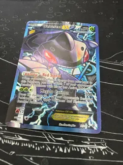 Pokemon Genesect EX TCG Full Art Ultra Rare Holo Card Plasma Blast 97/101 - Image 2