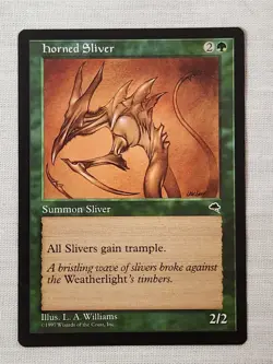 NM Horned Sliver Tempest Mtg Magic the Gathering - Image 1