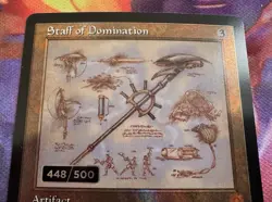 Staff of Domination (Schematic) (Serial Numbered) The Brothers' War: Retro Frame - Image 3