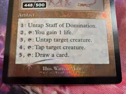 Staff of Domination (Schematic) (Serial Numbered) The Brothers' War: Retro Frame - Image 4