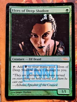 Mtg FNM Friday Night Magic foil Elves Of Deep Shadow - Image 1