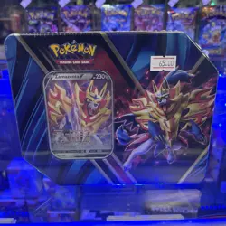 Pokemon TCG Galar Zacian V Tin (5 Pack Total) NEW Sealed Steam Siege Rebel Clash - Image 1