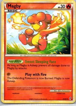 Pokemon TCG Magby 46/95 Call of Legends NM - Image 1