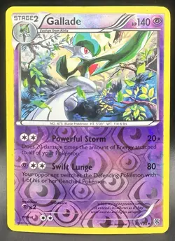 Pokemon TCG Gallade 61/135 B&W Plasma Storm Reverse Holo English MP Card - Image 1