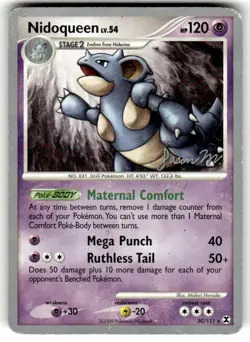 Nidoqueen Lv. 54 30/111 - Rising Rivals 2009 World Championships Rare Pokemon - Image 1