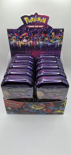 Pokemon TCG Mega Evolution Heroes Mini Tin x10 with display Tins - Image 1