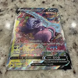 Pokemon Galarian Slowking V Full Art Ultra Rare Chilling Reign Holo 179/198 - Image 1