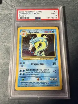 2000 POKEMON BASE SET 2 #7 GYARADOS-HOLO PSA 9 - Image 1