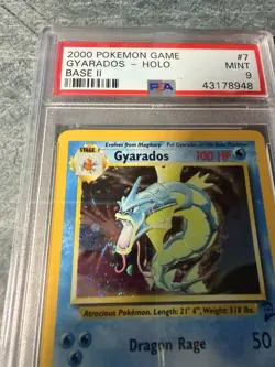2000 POKEMON BASE SET 2 #7 GYARADOS-HOLO PSA 9 - Image 2