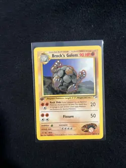Pokemon TCG 1st Edition Gym Heroes Brocks Golem Non-holo 20/132 LP - Image 1