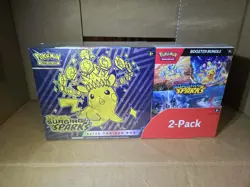 Pokemon Surging Sparks ETB & Booster Bundle Costco 2-pack (Factory Sealed) - Image 1