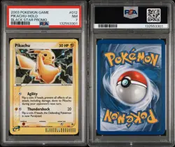 2003 Pokemon Game Pikachu Holo Black Star Promo PSA 7 EX Series E-Reader Vintage - Image 3