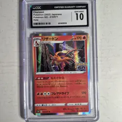 Charizard CGC 10 Gem Mint Japanese Graded 2022 Pokemon GO Holo 010/071 - Image 1
