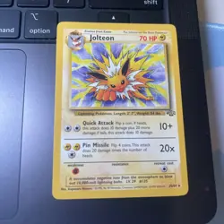 Pokemon Jolteon TCG Jungle 20/64 Regular Rare Non-Holo MP - Image 1
