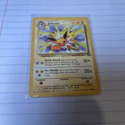 Pokemon Jolteon TCG Jungle 20/64 Regular Rare Non-Holo MP - Image 2
