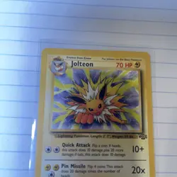 Pokemon Jolteon TCG Jungle 20/64 Regular Rare Non-Holo MP - Image 3