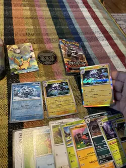 Pokemon Scarlet And Violet Mini Tin Opened Everything Included - Image 3