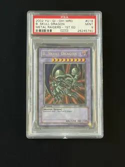 YU-GI-OH! 2002 B. Skull Dragon MRD-018 Metal Raiders 1st Edition PSA 9 - Image 1