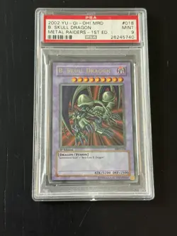 YU-GI-OH! 2002 B. Skull Dragon MRD-018 Metal Raiders 1st Edition PSA 9 - Image 5