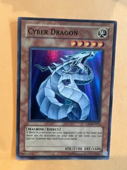 Yu-Gi-Oh! TCG Cyber Dragon CRV-EN015 Super Rare Unlimited LP/MP - Image 1