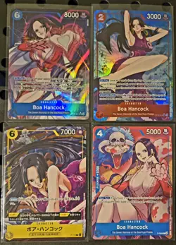 ONE PIECE CCG BOA HANCOCK LOT OF 4 - 2 ALT ART 2 PROMO NM+ - Image 1