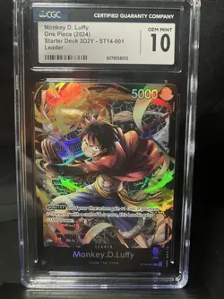 2024 One Piece Starter Deck Monkey D Luffy Leader #ST14-001 - Image 1