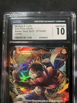 2024 One Piece Starter Deck Monkey D Luffy Leader #ST14-001 - Image 3
