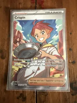 Crispin Stellar Crown Holo 164/142 Sv07 NM/M Unplayed Pokemon Card - Image 1