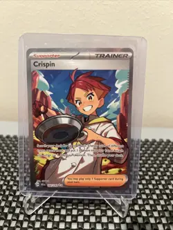 x1 Crispin - 164/142 - Full Art Ultra Rare Pokemon SV07 Stellar Crown M/NM - Image 1
