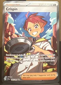Pokemon Pokemon TCG Crispin 164/142 Sv07: Stellar Crown Full Art Holo Rare Card - Image 1