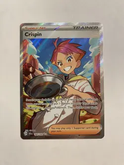 x1 Crispin - 164/142 - Full Art Ultra Rare Pokemon SV07 Stellar Crown M/NM - Image 1