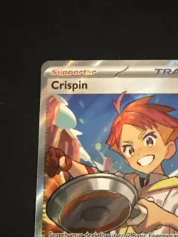 Pokemon TCG Crispin Trainer SV07 Stellar Crown 164/142 Full Art Holo Ultra Rare - Image 5