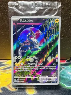 SEALED Pokemon Miraidon SVP 013 Scarlet & Violet ETB Holo Black Star Promo - Image 1