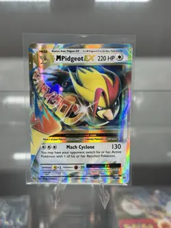 Pokemon TCG Mega M Pidgeot EX 65/108 XY Evolutions Ultra Rare Holo Card - Image 1