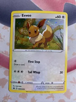Pokemon Eevee SWSH095 Black Star Promo Holo Sword Shield 2021 TCG Card ENG - Image 1