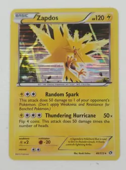 Pokemon TCG Card Lot Of 2 Rare Holo From Legendary Treasures Zapdos Thundurus - Image 2