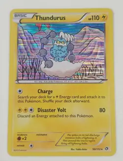 Pokemon TCG Card Lot Of 2 Rare Holo From Legendary Treasures Zapdos Thundurus - Image 4