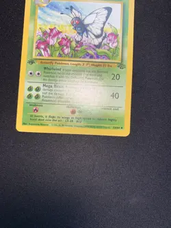 Pokemon Card Butterfree “d” 1st Edition Uncommon Jungle 33/64 LP Error WOTC - Image 4
