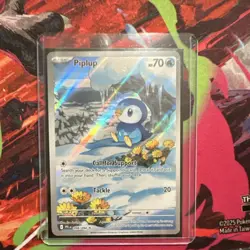 Me02: Phantasmal Flames Piplup #098/094 Holo 70HP Basic Pokemon Card - Image 1