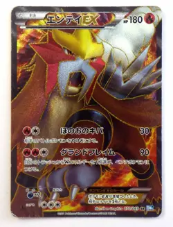 Entei Raikou EX 071/069 070/069 BW4 1st Ed Full Art SR TCG Japanese Pokemon Card - Image 3