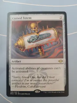 Magic the Gathering MTG Cursed Totem (295) Modern Horizons 2 MH2 Rare English LP - Image 1