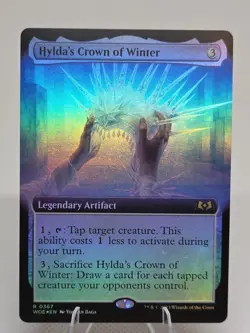 Hylda's Crown of Winter FOIL (Extended Art) X1 WOE MTG Wilds of Eldraine B1 - Image 1